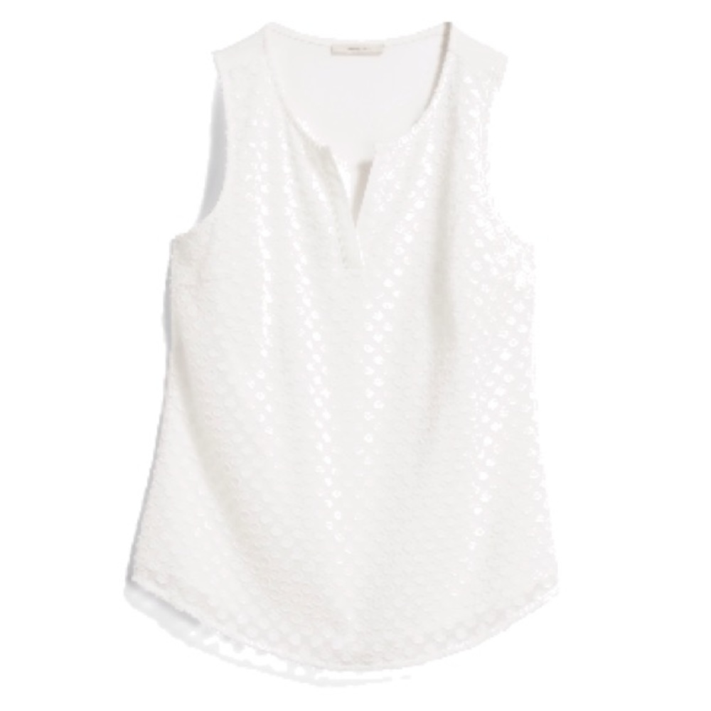 Market & Spruce Ezide Textured Print Top